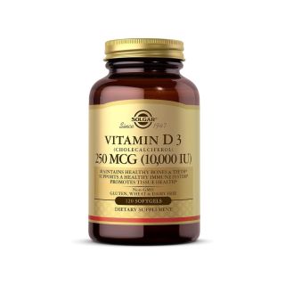 Solgar Vitamina D3 250 mcg 10.000 IU 120 Softgels